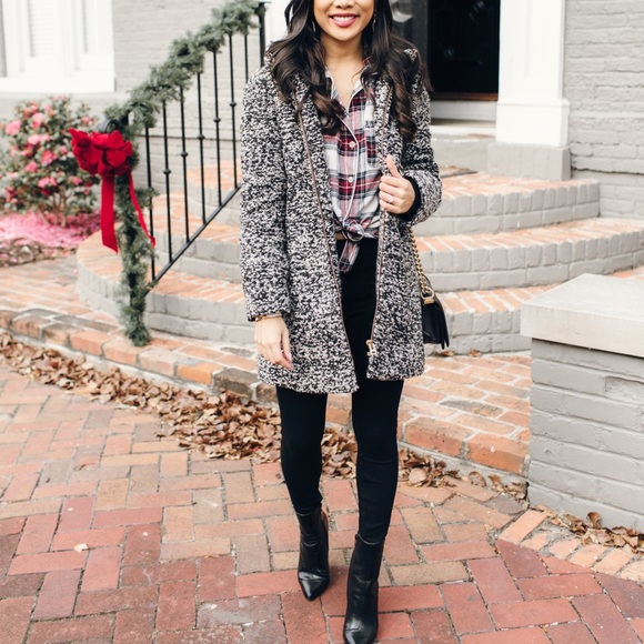 J. Crew Jackets & Blazers - J. Crew Speckle Boucle Lodge Coat